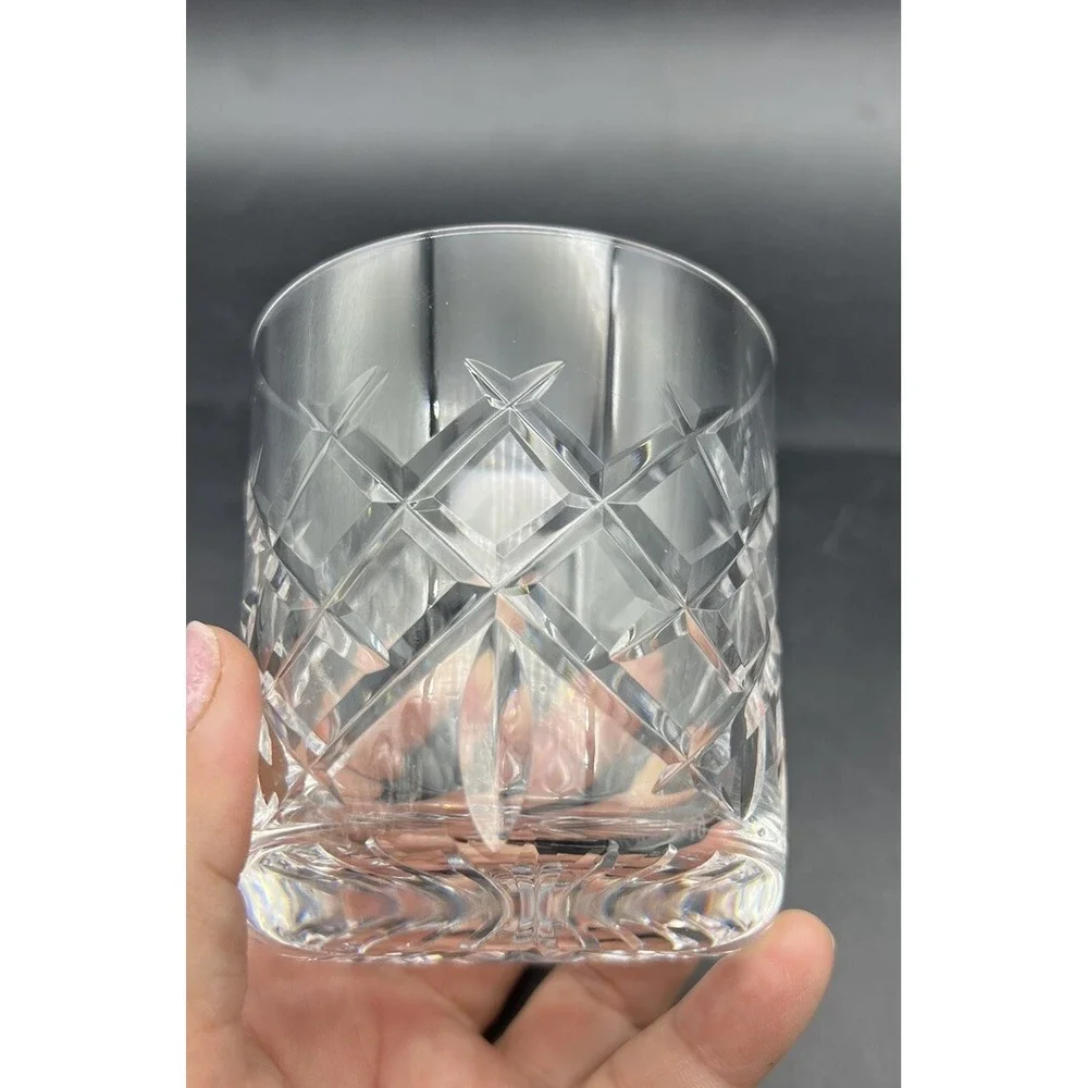 Vintage Waterford Clear Crystal WAT7 Pattern Decanter and Glasses Set